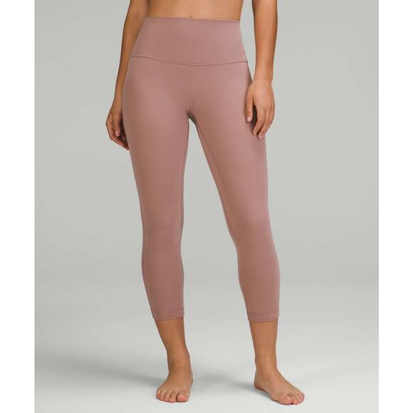 Lululemon Align High-Rise Crop 23” Nulu Size 8 Twilight Rose - Picture 4 of 7